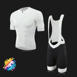 Cycling Jersey White & Black